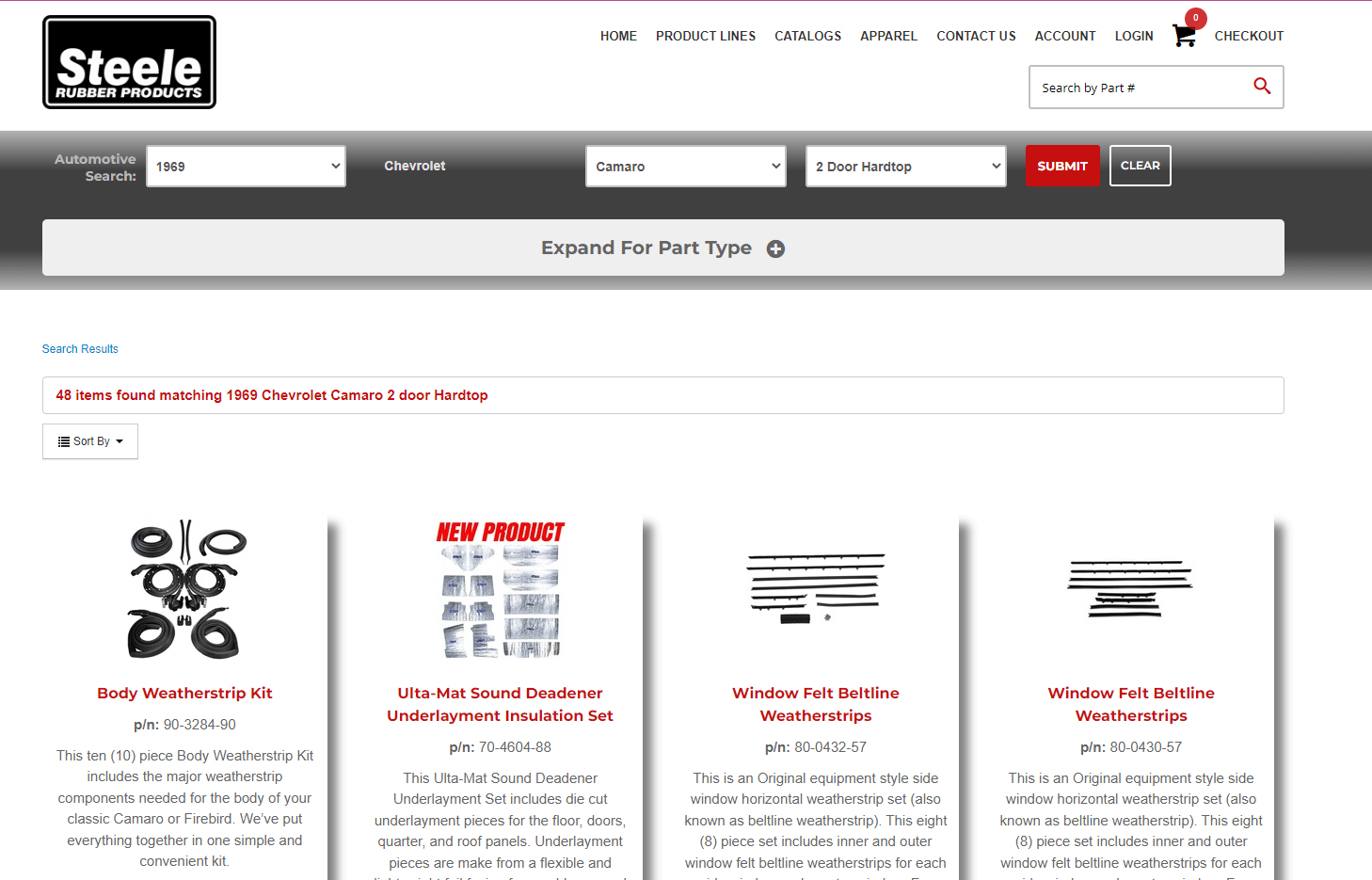 SRP website screenshot