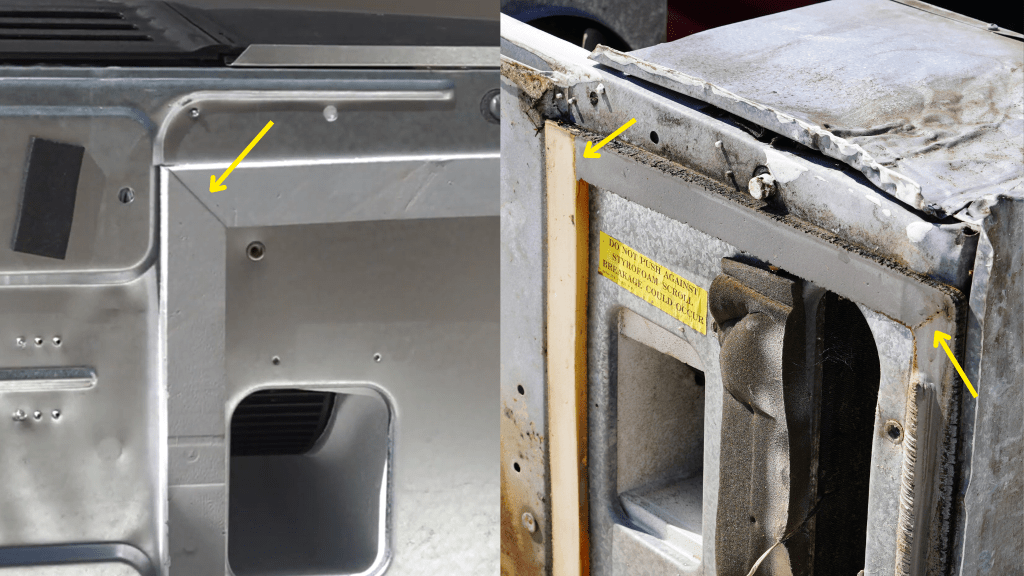 Photo of A/C gaskets pieced together