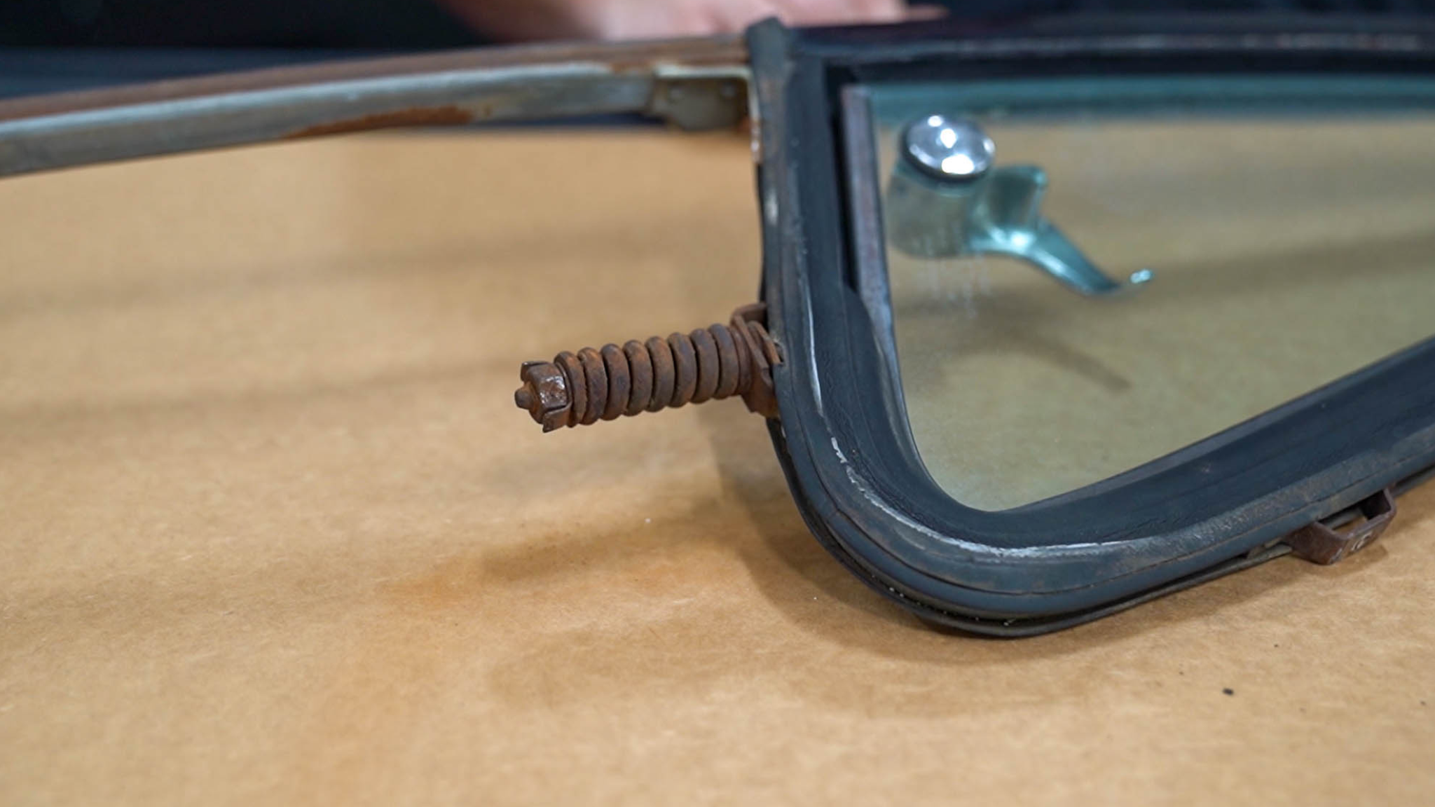 Spring assembly before removal